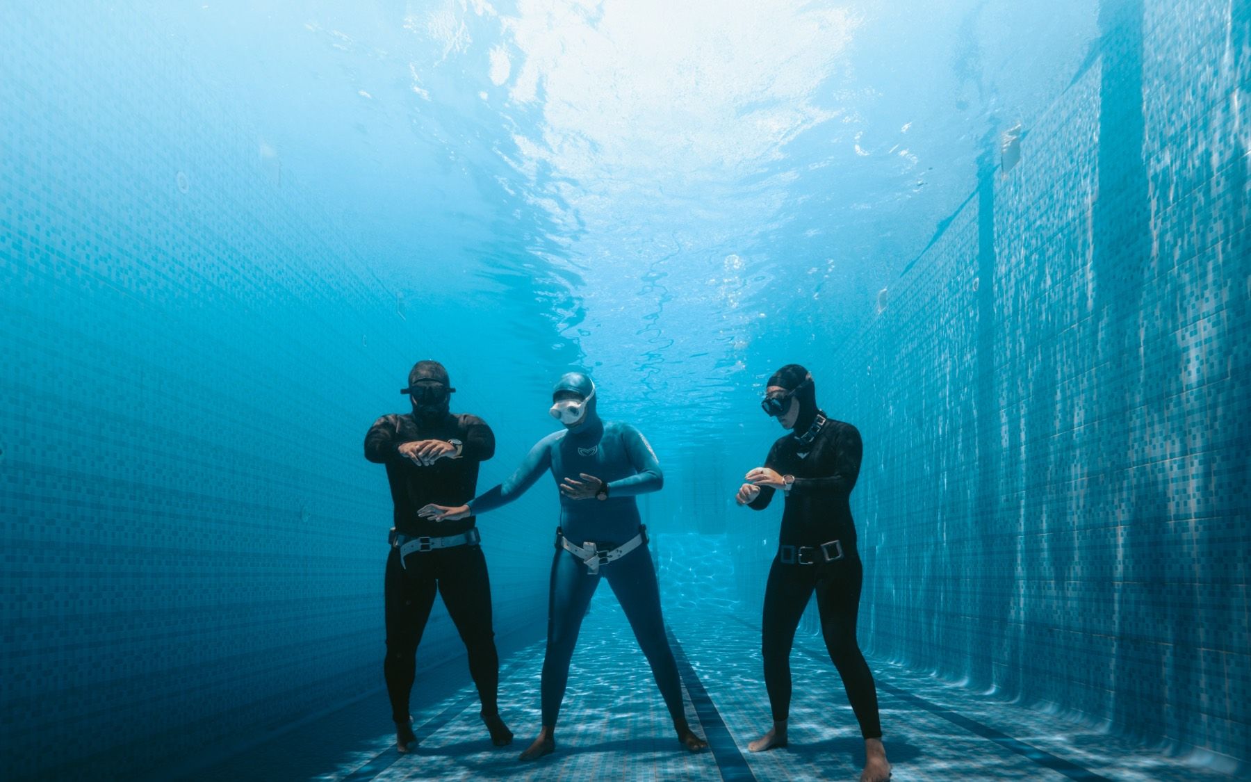 Freediving in Dahab, Pool